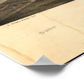 Poster Carte panoramique San Jose California 1869 (Coin)