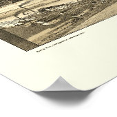 Poster Carte panoramique Superior, WI - 1883 (Coin)