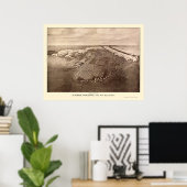 Poster Carte panoramique Superior, WI - 1913 (Bureau à domicile)