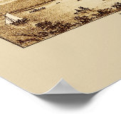 Poster Carte panoramique Whatcom Washington 1888 (Coin)