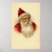 Poster Carte Père Noël vintage (Devant)
