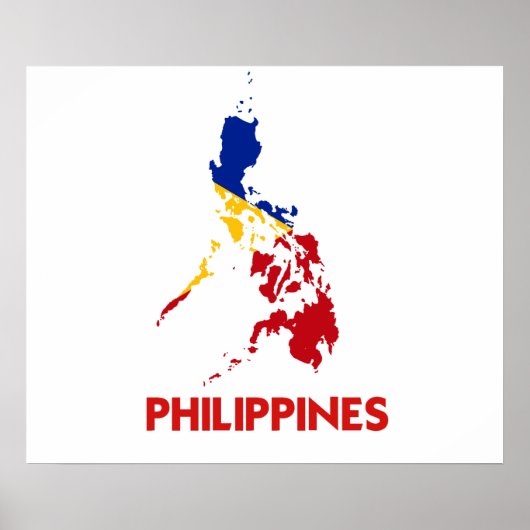 POSTER CARTE PHILIPPINES (Devant)