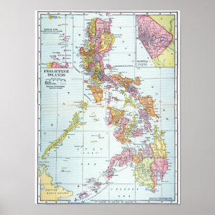 POSTER CARTE : PHILIPPINES, 1905