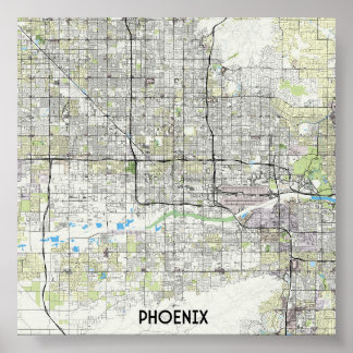 Poster Carte Phoenix