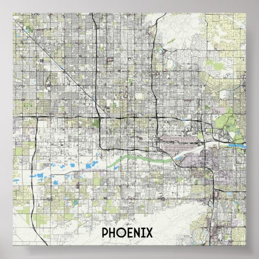 Poster Carte Phoenix (Devant)