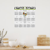 Poster Carte photo Mariage noir blanc vert (Cuisine)