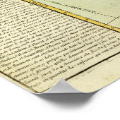 Poster Carte physique de l'Afrique (Coin)