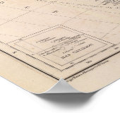 Poster Carte physique de l'Amérique du Sud (Coin)