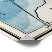 Poster Carte physique de l'Europe (1916) (Coin)