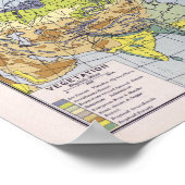 Poster Carte politique | Asie (Coin)