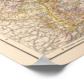 Poster Carte politique de l'Allemagne (Coin)