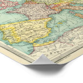 Poster Carte politique de l'Europe (Coin)
