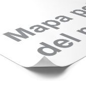 Poster Carte politique du monde (Coin)