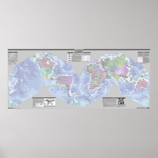 Poster Carte politique mondiale de Cahill-Keyes (Devant)