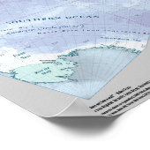 Poster Carte politique mondiale de Cahill-Keyes (Coin)