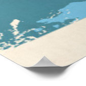 Poster Carte politique rétrograde du monde (Coin)