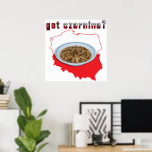 Poster Carte Polonaise Tcharnina (Bureau à domicile)