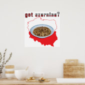 Poster Carte Polonaise Tcharnina (Cuisine)