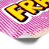 Poster Carte Pop Art Illustrated France (Coin)