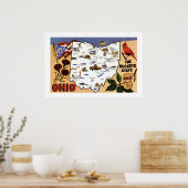 Poster Carte postale 20x30 Ohio Buckeye State (Cuisine)