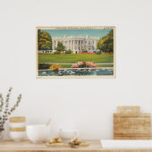 Poster Carte postale ancienne de la Maison Blanche (Cuisine)