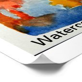 Poster Carte postale aquarelle (Coin)