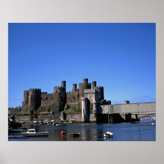 Poster Carte postale Conwy Castle North Wales (Devant)