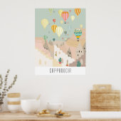 Poster Carte Postale De La Cappadoce | Balloon Kapadokya (Cuisine)