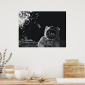 Poster Carte postale du Nouvel An Fireworks (Cuisine)