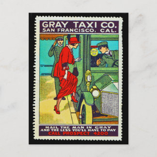 Poster carte postale Grey Taxi Co. SF