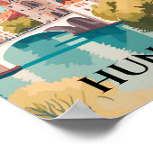 Poster Carte postale Hongrie célèbre Travel Place (Coin)