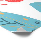 Poster Carte postale, juste être cool, citer, écrire (Coin)