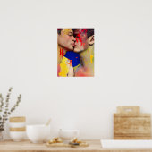 Poster Carte postale Lovers Kiss (Cuisine)