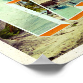 Poster Carte postale photo vintage Tahiti (Coin)