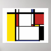 Poster Carte postale Piet Mondrian (Devant)