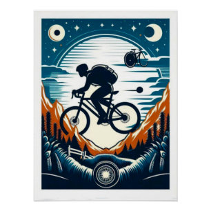 Poster Carte postale pour vélos