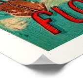 Poster Carte postale Retro de Floride Imprimer (Coin)