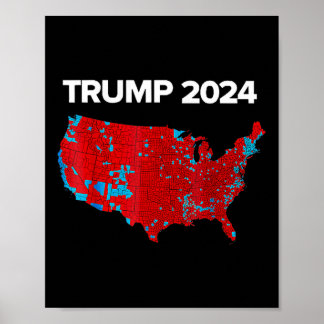 Poster Carte Précise Des Résultats Des Élections De 2024