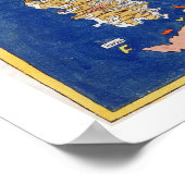 Poster Carte Ptolémée de l'Italie, 1482 (litho coloré) (Coin)