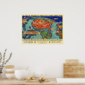 Poster Carte radio à ondes courtes (Cuisine)