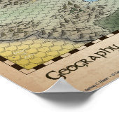 Poster Carte régionale des Midlands RPG (Coin)