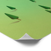 Poster Carte rétro du lac Norman Caroline du Sud (Coin)