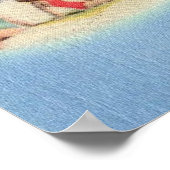 Poster Carte routière de Floride (Coin)