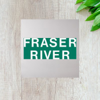 Carte routière du fleuve Fraser Colombie-Britanniq