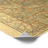 Poster Carte routière du Minnesota (Coin)