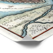 Poster Carte Saint-Pétersbourg 1720 (Coin)