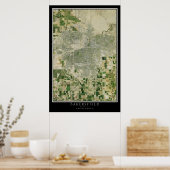 Poster Carte satellite Bakersfield California (Cuisine)