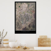 Poster Carte satellite de Cedar City Utah (Cuisine)