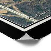 Poster Carte satellite de l'aéroport international Charlo (Coin)