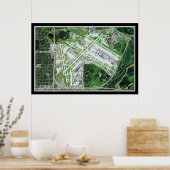 Poster Carte satellite de l'aéroport international de Min (Cuisine)